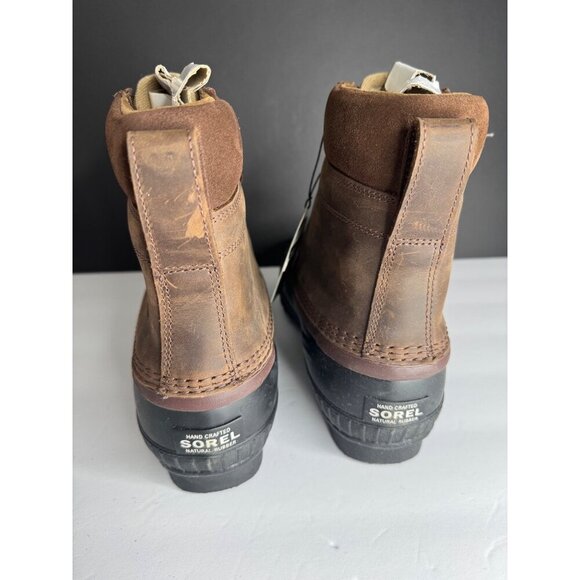 NEW Sorel Cheyanne Waterproof Snow Rain Duck Boots Tobacco Black Men\'s US 10 EU main image 6